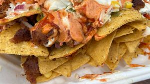 Nachos  at Lord of the Fries - Southern Cross Station in Melbourne