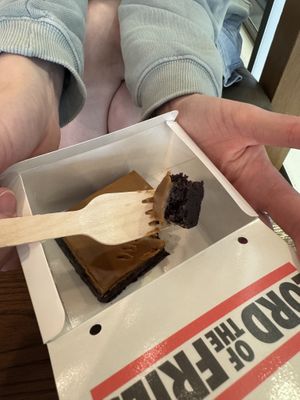Biscoff brownie   at Lord of the Fries - Southern Cross Station in Melbourne