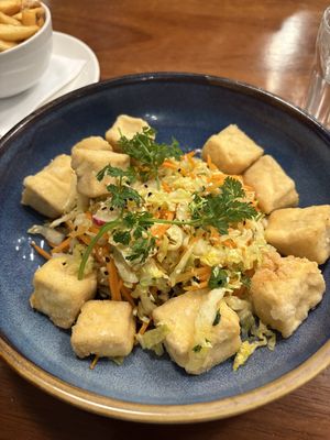 Crispy tofu salad  at Home Restaurant in Belfast
