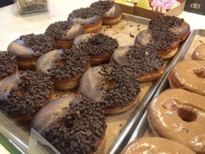 Some of the donuts are huge! at Donut Bar in San Diego