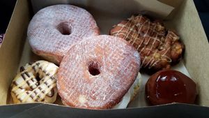 All of the vegan options at Donut Bar in San Diego