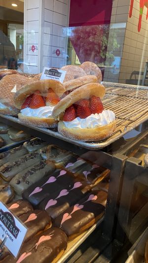 Strawberry split is specialty and confirmed vegan   at Donut Bar in San Diego