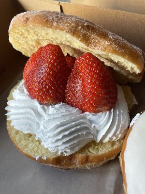 Strawberry cream   at Donut Bar in San Diego