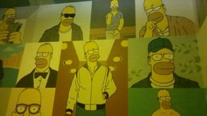 wall in WC at Donut Bar in San Diego
