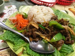 Ginger Fried Soy Chicken at Green Lotus Vegan in Gilbert