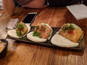 very good appetizer at Jin Ramen - Upper West Side in New York City