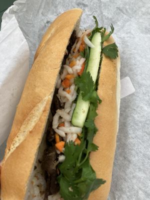 Lemongrass bahn mi  at Nhu Lan in Chicago