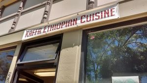 Kafa outside at Kaffa Ethiopian Cuisine in Berkeley
