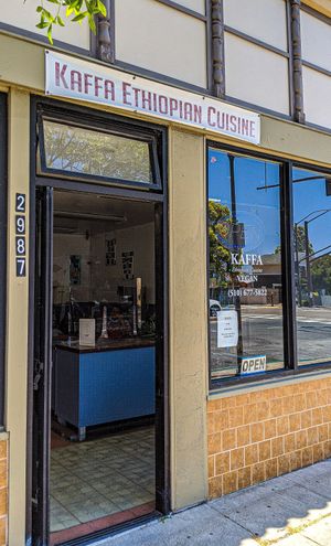 Front at Kaffa Ethiopian Cuisine in Berkeley
