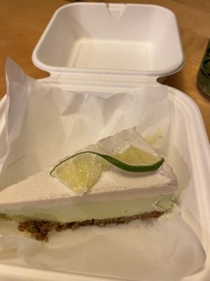 Key Lime Pie  at Cafe Gratitude - DTLA in Los Angeles