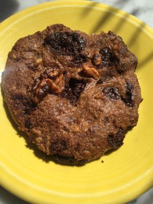 Walnut Oatmeal Chocolate Chip Cookie  at Cafe Gratitude - DTLA in Los Angeles