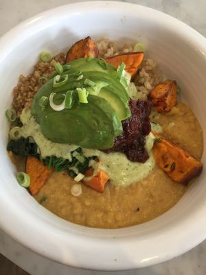 I Am Humble: Indian Curry Bowl at Cafe Gratitude - DTLA in Los Angeles