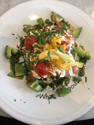 I Am Fabulous: Mexican Lasagna  at Cafe Gratitude - DTLA in Los Angeles