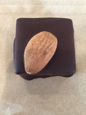 I Am....Delighted: Almond butter square at Cafe Gratitude - DTLA in Los Angeles