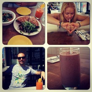 lunchdate at Cafe Gratitude - DTLA in Los Angeles