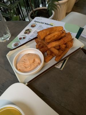 Nice Sweet Potato Fries  at Backyard Cafe - Riverside in Phnom Penh