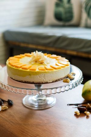 Raw Mango & Vanilla Cheesecake at Backyard Cafe - Riverside in Phnom Penh