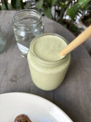 Matcha smoothie  at Backyard Cafe - Riverside in Phnom Penh