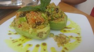 Avocado quinoa salad  at Backyard Cafe - Riverside in Phnom Penh