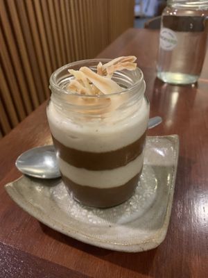 Peanut butter and chocolate mousse  at Backyard Cafe - Riverside in Phnom Penh