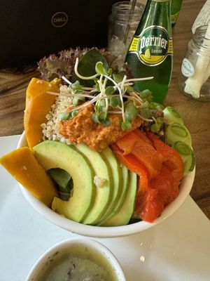 Salad bowl, tasty not bland at all  at Backyard Cafe - Riverside in Phnom Penh