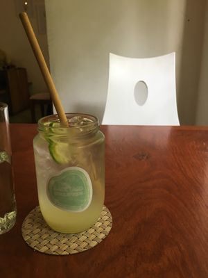 Fresh lime juice at Backyard Cafe - Riverside in Phnom Penh