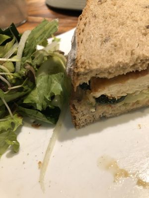 Tempeh sandwich  at Backyard Cafe - Riverside in Phnom Penh