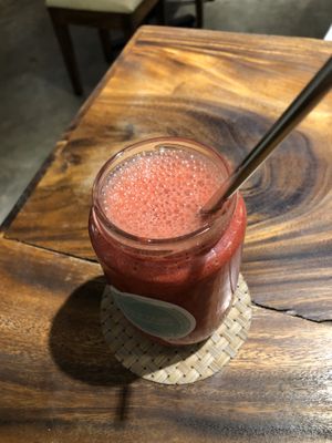 Digestive smoothie (more of a juice but delicious ) at Backyard Cafe - Riverside in Phnom Penh