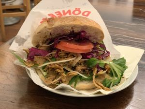 Seitan doner at Erbils in Munich