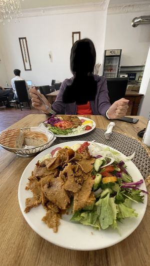 Dönerteller und Schnitzel  at Erbils in Munich