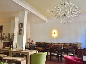 Nice indoor seating  at Erbils in Munich