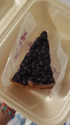 the best vegan cheesecake I've ever had!!!!!!! at Erbils in Munich