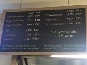 Everything is vegan  at Erbils in Munich