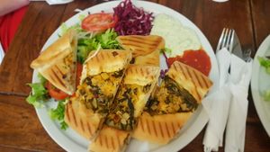 Spinach Pide at Erbils in Munich
