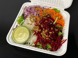 harambe salad (takeout) at Redwing Cafe in Seattle