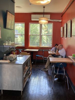 Upstairs interior at Redwing Cafe in Seattle