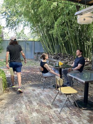 Downstairs courtyard at Redwing Cafe in Seattle