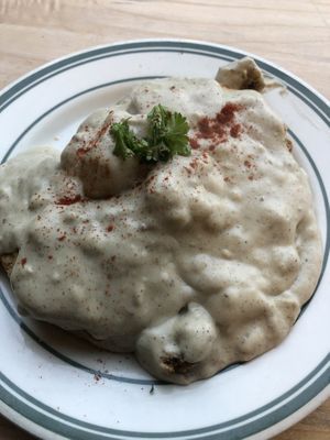 Biscuits and gravy at Redwing Cafe in Seattle