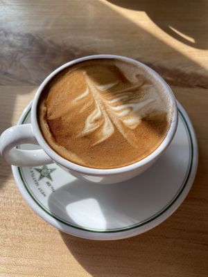 Soy vanilla latte at Redwing Cafe in Seattle