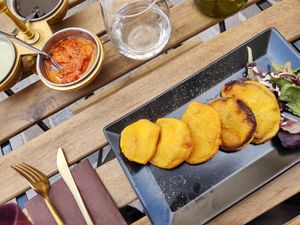 Appetizers at Station Krishna in Paris