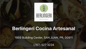 Info  #Veganuary at Berlingeri Cocina Artesanal in San Juan