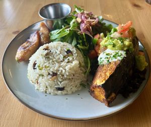 Steak calabaza #Veganuary at Berlingeri Cocina Artesanal in San Juan