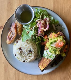 Steak calabaza #Veganuary at Berlingeri Cocina Artesanal in San Juan
