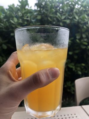 Passion fruit juice  at Berlingeri Cocina Artesanal in San Juan