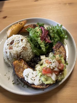 Pumpkin steak  at Berlingeri Cocina Artesanal in San Juan