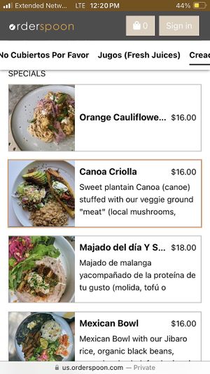   at Berlingeri Cocina Artesanal in San Juan