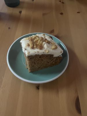 Vegan carrot cake  at Berlingeri Cocina Artesanal in San Juan