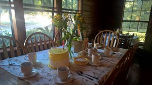 Great space for tea parties at Season's Harvest Cafe in Cypress