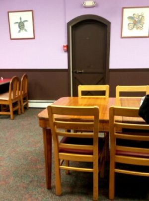 General eating area  at Willows Plant-Based Eatery in Concord