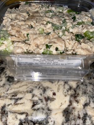 Vegan chikn salad  at Whole Foods Market in The Woodlands